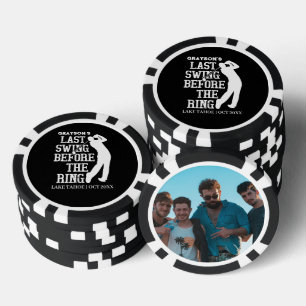 Letzter Schwung vor dem Ring Golf Junggesellenabsc Pokerchips