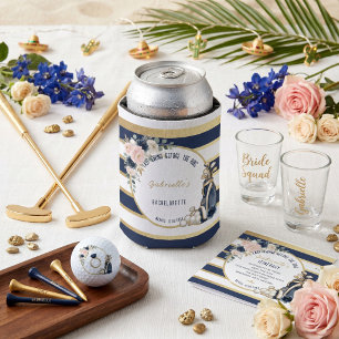 Letzter Schwung vor dem Ring Navy Blau & Gold Flor Dosenkühler