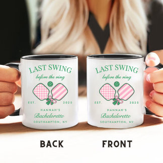 Letzter Schwung vor dem Ring Pickleball Junggesell Kaffeetasse