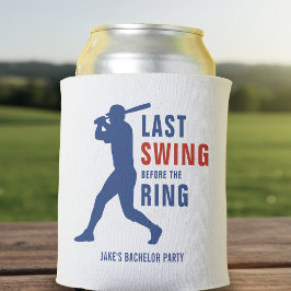Letzter Schwung vor der Ring Baseball Junggesellen Dosenkühler