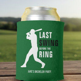 Letzter Schwung vor der Ring Baseball Junggesellen Dosenkühler