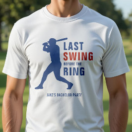 Letzter Schwung vor der Ring Baseball Junggesellen T-Shirt