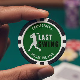 Letzter Schwung vor der Ring Junggesellenabschied Pokerchips