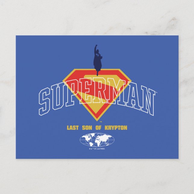 Letzter Sohn des Krypton Emblems Postkarte (Vorderseite)