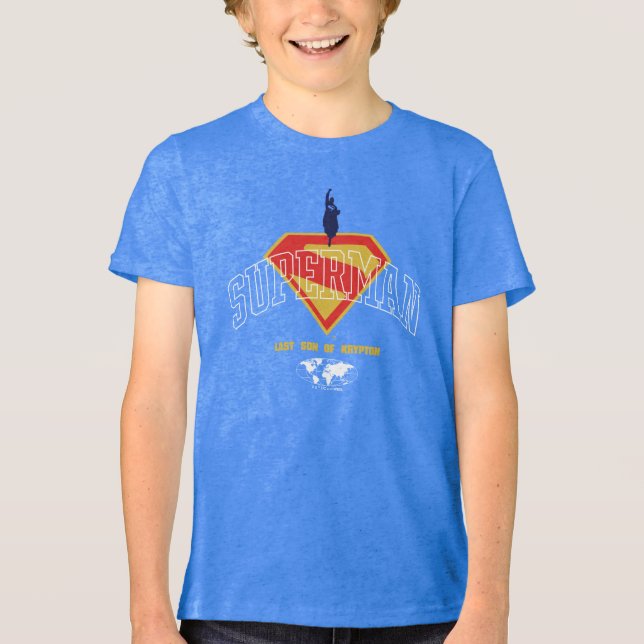 Letzter Sohn des Krypton Emblems Tri-Blend Shirt (Vorderseite)
