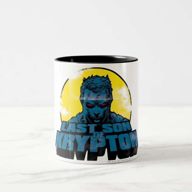 Letzter Sohn - Rote Augen Zweifarbige Tasse (Mittel)