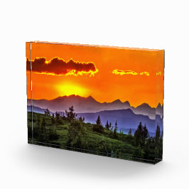 Letzter Sonnenuntergang Fotoblock