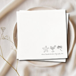 Letzter Splash-Junggeselinnen-Abschied versorgt Na Serviette