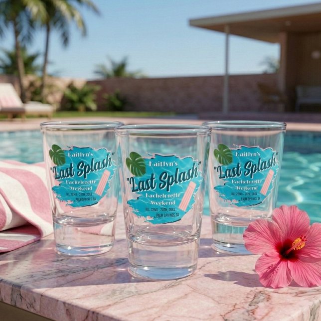 Letzter Spritzer Junggesellinnen-Wochenende Poolpa Schnapsglas (Von Creator hochgeladen)