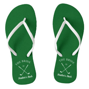 Letzter Swing Golf Junggesellinnenabschied Flip Flops