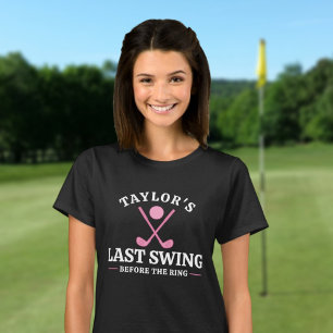 Letzter Swing vor dem Ring Golf Junggesellinnenabs T-Shirt
