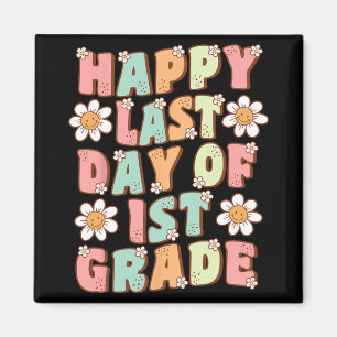 Letzter Tag der 1. Klasse Cute Groovy Erste Klasse Magnet