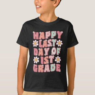 Letzter Tag der 1. Klasse Cute Groovy Erste Klasse T-Shirt