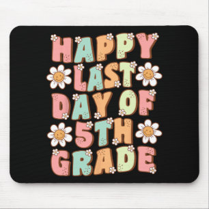 Letzter Tag der 5. Klasse Cute Groovy Fifth Grade Mousepad