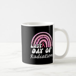Letzter Tag der Bestrahlung Brustkrebserkrankung Kaffeetasse