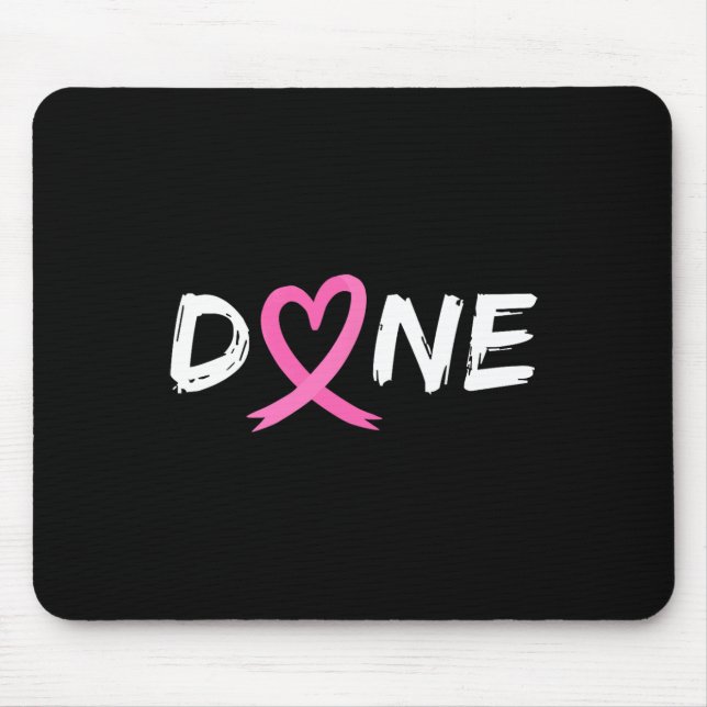 Letzter Tag der Bestrahlung Chemo Brustkrebs Liebe Mousepad (Vorne)