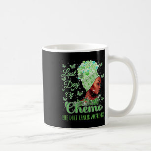 Letzter Tag der Chemotherapie bei Gallengangskrebs Kaffeetasse