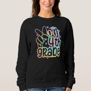 Letzter Tag der Gefärbte Krawatte der Schule Fried Sweatshirt