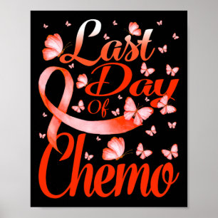 Letzter Tag der Leukämie-Bewusstsein Schmetterling Poster
