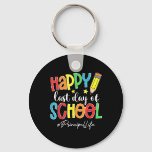 Letzter Tag der Schule Hauptleben Ende des Jahres Schlüsselanhänger