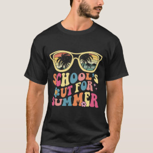 Letzter Tag der Schule Retro Lehrer Schule#39;s ou T-Shirt