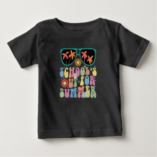 Letzter Tag der Schule: Sommerliche Sommerferien Baby T-shirt