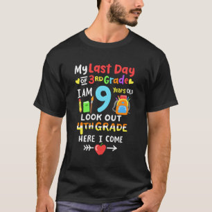 Letzter Tag des Abschlusses der dritten Klasse 4. T-Shirt