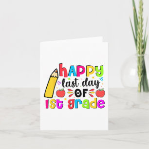 Letzter Tag des ersten Schulabschlusses Karte