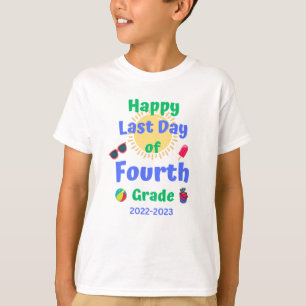 Letzter Tag des Shirts der vierten Klasse