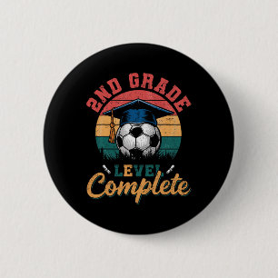 Letzter Tag eines kompletten Fußballjungen oder -m Button