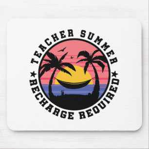 Letzter Tag Schule Shirt Lehrer Sommer-Readme-Anfr Mousepad