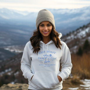 Letzter Toast am Junggeselinnen-Abschied am Strand Hoodie