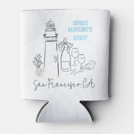 Letzter Toast am Junggeselinnen-Abschied der Küste Dosenkühler