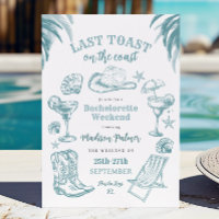 Letzter Toast am Junggeselinnen-Abschied der Küste
