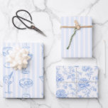 Letzter Toast am Junggeselinnen-Abschied der Küste Geschenkpapier Set<br><div class="desc">Die Präsentation des "Last Toast on the Coast Invitation",  eine wunderbare Ergänzung zu Ihrem an der Küste inspirierten Junggeselinnen-Abschied. Diese Einladung ist Teil unserer Suite "Coastal Blue Bachelorette",  die mit ihrem auffallenden blauen Farbschema ein ausgeklügeltes Küstengefühl ausstrahlt.</div>