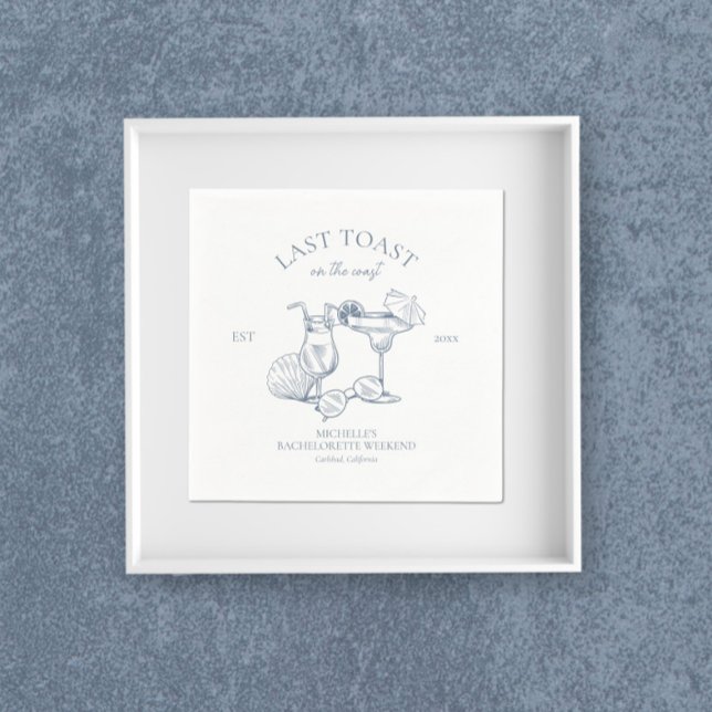 Letzter Toast am Junggeselinnen-Abschied der Küste Serviette (Von Creator hochgeladen)