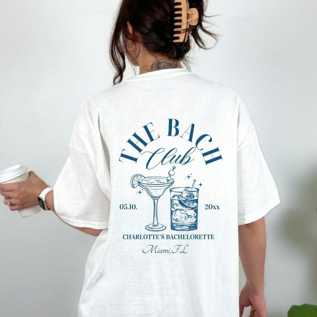 Letzter Toast am Junggeselinnen-Abschied T - Shirt (The bach club tshirt
)