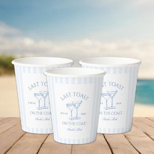 Letzter Toast am Strand Bachelorette Pappbecher