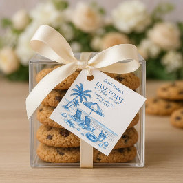 Letzter Toast am Strand Junggesellinnenabschied am Geschenkanhänger