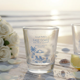 Letzter Toast am Strand-Junggesellinnenabschied Schnapsglas