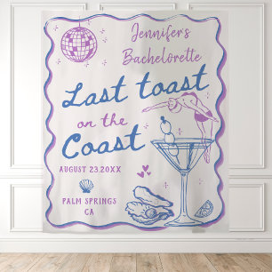 Letzter Toast an der Küste Coastal Junggesellinnen Wandteppich