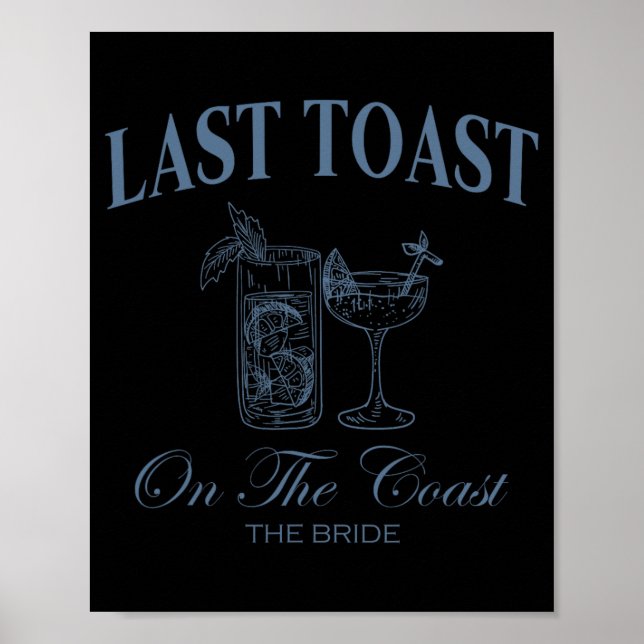 Letzter Toast an der Küste Die Braut Strand Jungge Poster (Vorne)