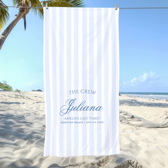Letzter Toast an der Küste | Die Crew Strandtuch (Von Creator hochgeladen)