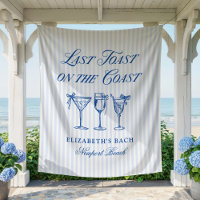 Letzter Toast an der Küste Elegante handgezeichnet