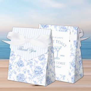 Letzter Toast an der Küste Florale Bachelorette Geschenkschachtel