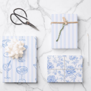 Letzter Toast an der Küste Junggesellinnenabschied Geschenkpapier Set