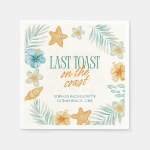 Letzter Toast an der Küste Junggesellinnenabschied Serviette