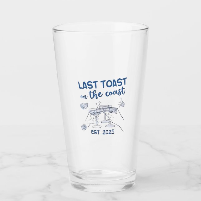 Letzter Toast an der Ostküste 2025 Glas (Vorderseite)