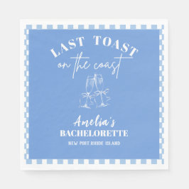 Letzter Toast auf dem Junggeselinnen-Abschied in M Serviette