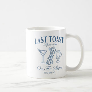 Letzter Toast auf den Pisten Junggeselle Skifahren Kaffeetasse